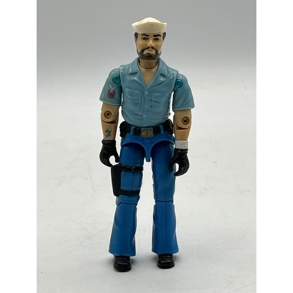 Vintage 1985 GI Joe Shipwreck Action Figure Hasbro Sailor v1 Hong Kong 3.75"